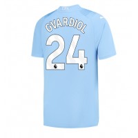 Manchester City Josko Gvardiol #24 Replica Home Shirt 2023-24 Short Sleeve
